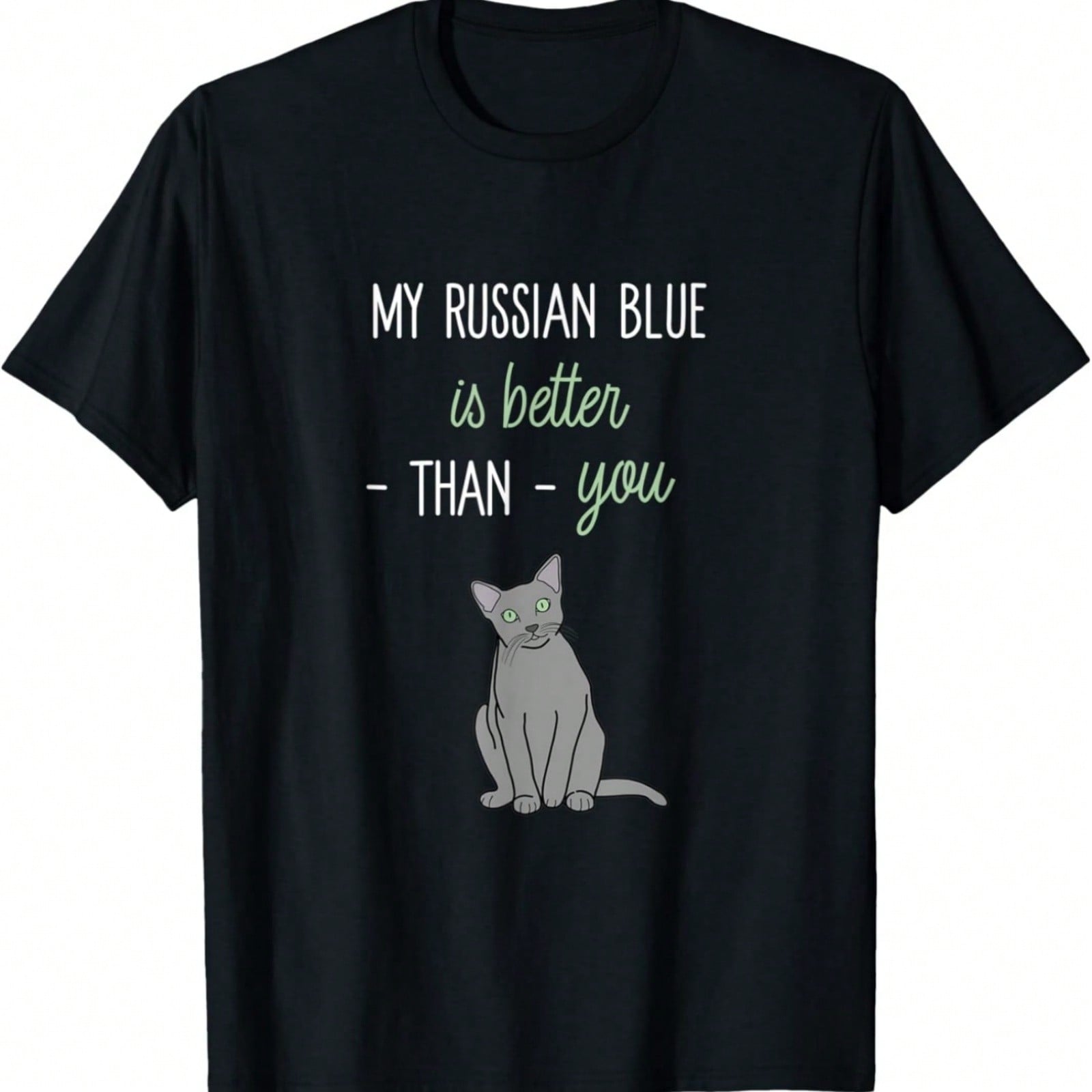 Russian Blue Cat Whisperer T-Shirt S разноцветный