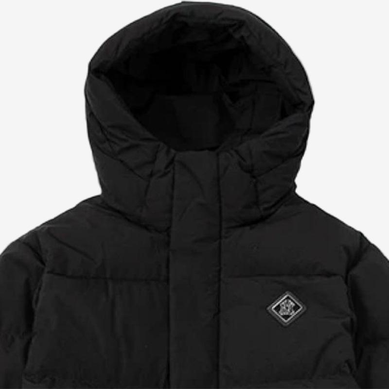 Новый пуховик MLB длинный унисекс черный 3ADJB0926-50BKS