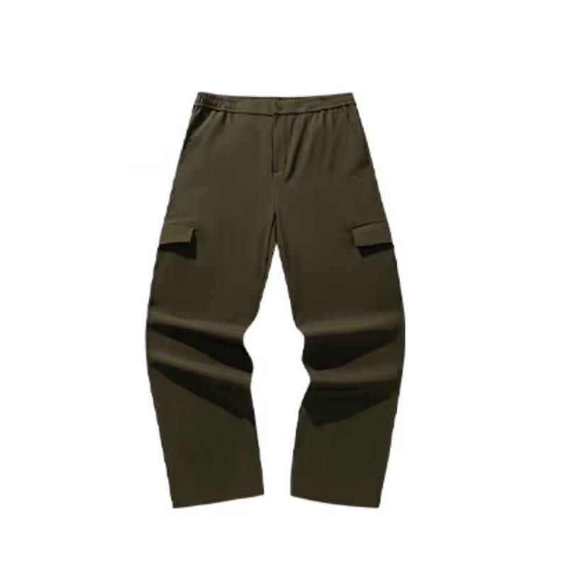 

ANTA Men s Water-Repellent Fleece-Lined Straight-Leg Outdoor Sports Pants L