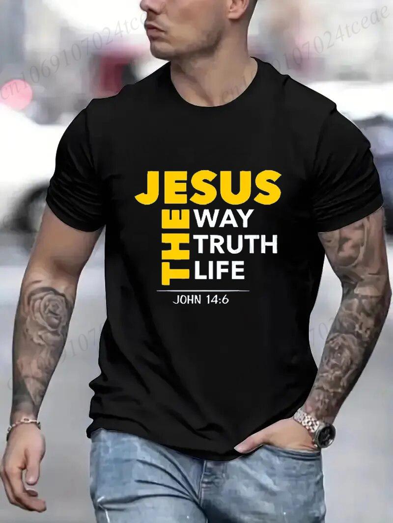 

Jesus Print Mens T Shirt, Tees for Men, Casual Short Sleeve T-shirt for Summer Fashion Casual for All-Season Comfort & Easy Care 5XL різнокольоровий