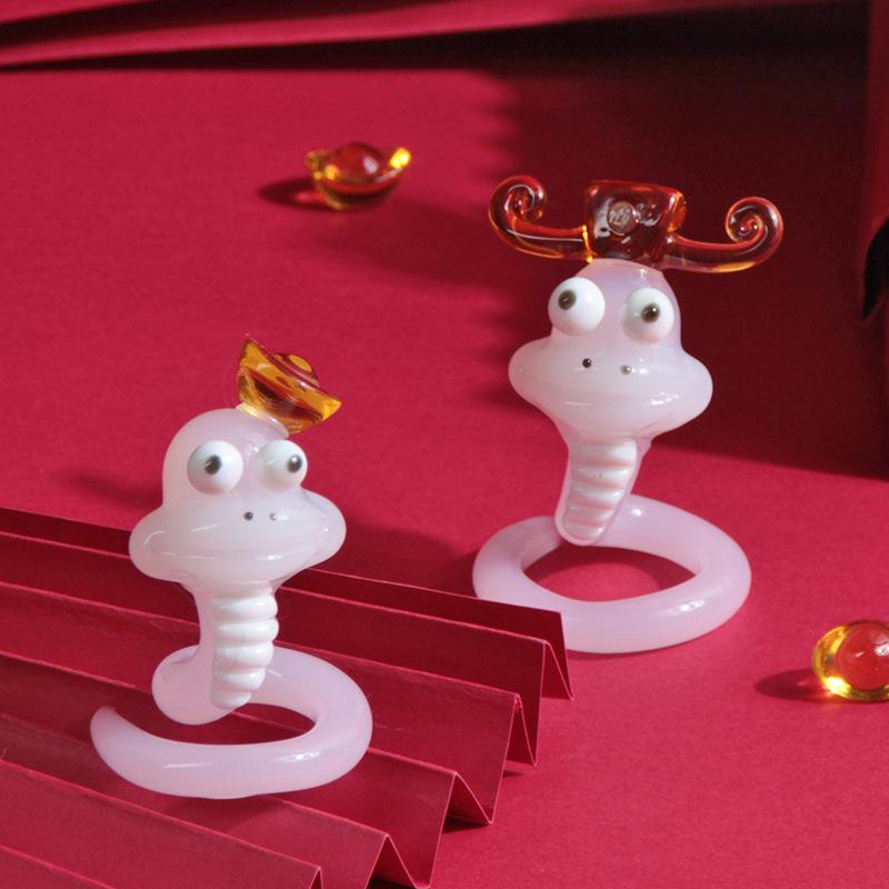 2025 Year of the Snake Glass Ornaments: Creative New Year Decorations and Gifts