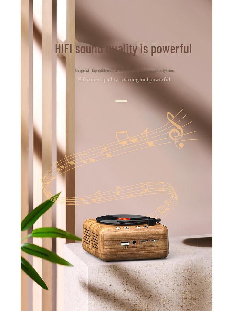 H3 Retro Bluetooth Mini Speaker: Creative Gift, Radio, Card Player