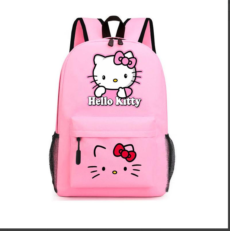 Hello Kitty Cartoon Backpack Ello Kitty Schoolbag Digital Printing Backpack