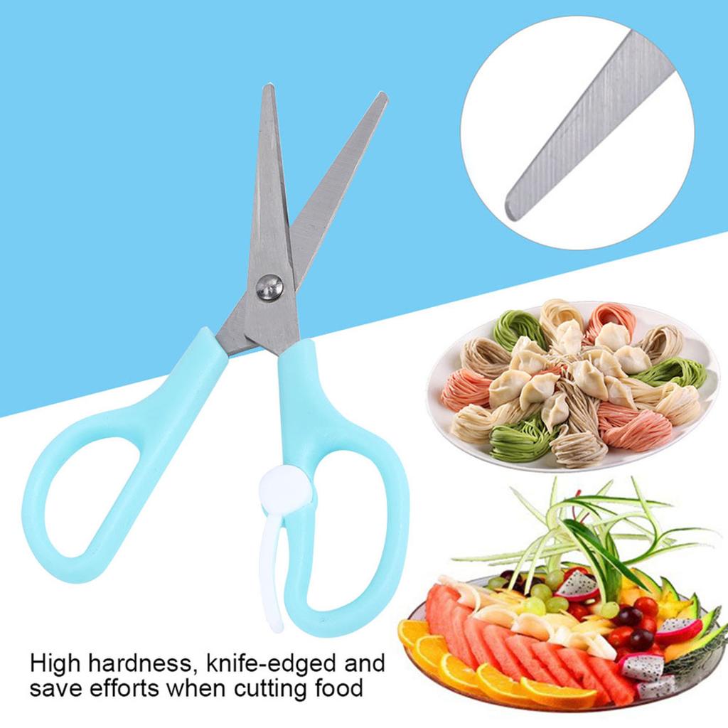 3 Color Portable Stainless Steel Food Vegetables Scissors Supplement Tool Multi Function
