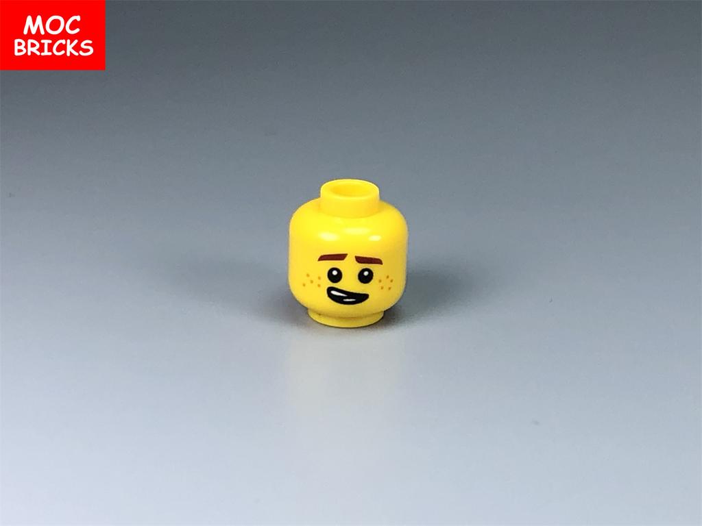 10pcs MOC Bricks Male and Female Figure Head Face Expression DIY Mini Dolls Model Building Blocks Educational Toys