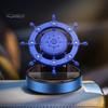 Air Freshener Solar Power Car Aromatherapy 360 Degree Rotation Natural Plant Extract Accessories Interior Creative Helm Shape Auto Purifier