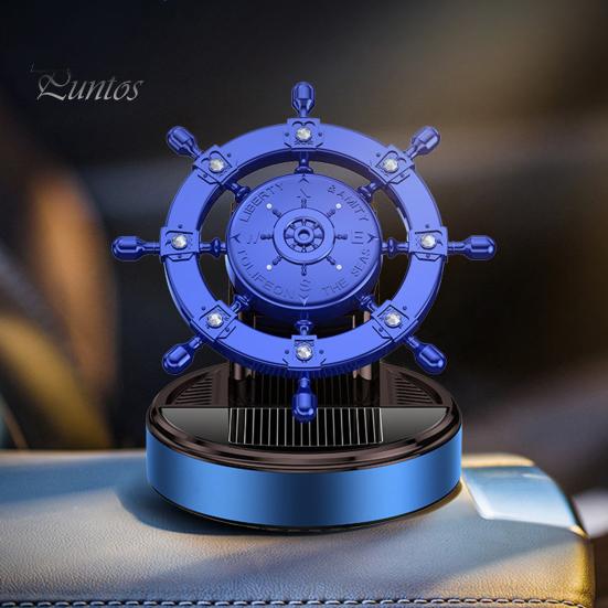 Air Freshener Solar Power Car Aromatherapy 360 Degree Rotation Natural Plant Extract Accessories Interior Creative Helm Shape Auto Purifier