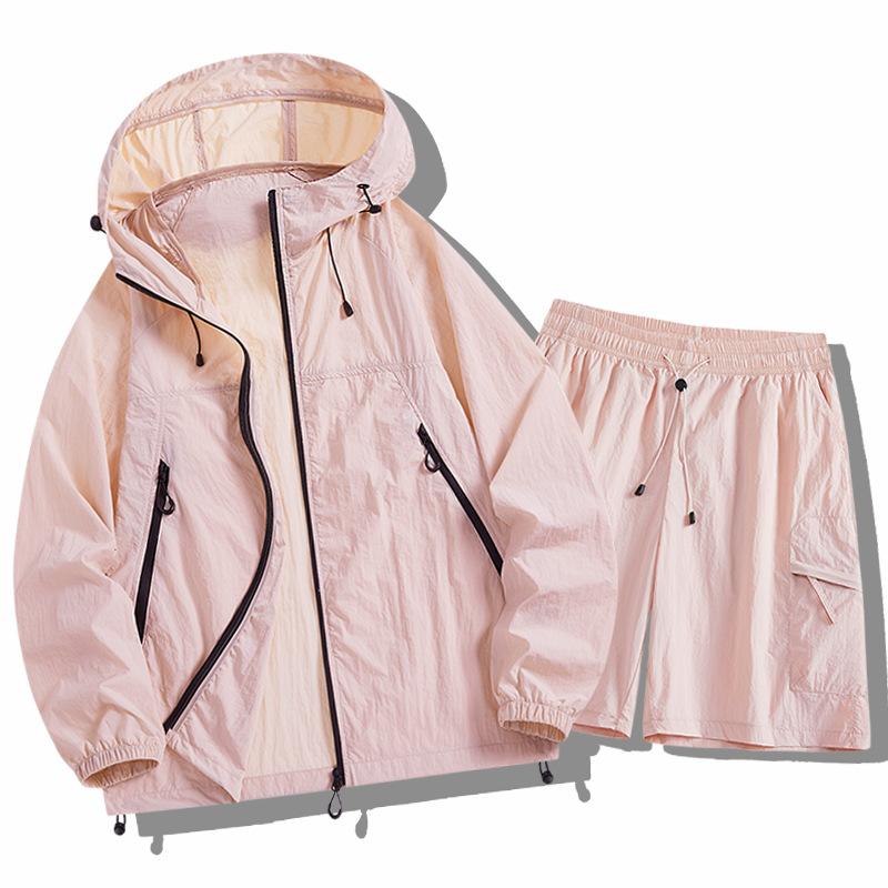 Sunscreen clothing Men's summer hooded sunscreen clothing Sports jacket Breathable outdoor jacket Summer fishing sunscreen clothing
