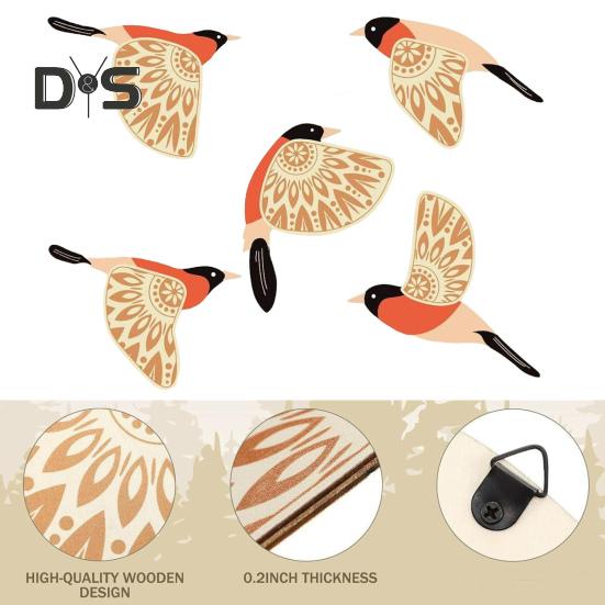 Létající ptáci nástěnné umění dřevo WC znamení domácí koupelna nástěnná dekorace dekorativní WC znamení doplňky