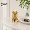 Plastic Dog Figurine 3D Printed Figurine, Mini Bow Tie Collectible Statue, Pet Shape Decor Animal Desktop Decoration Ornament, Gifts for Owner
