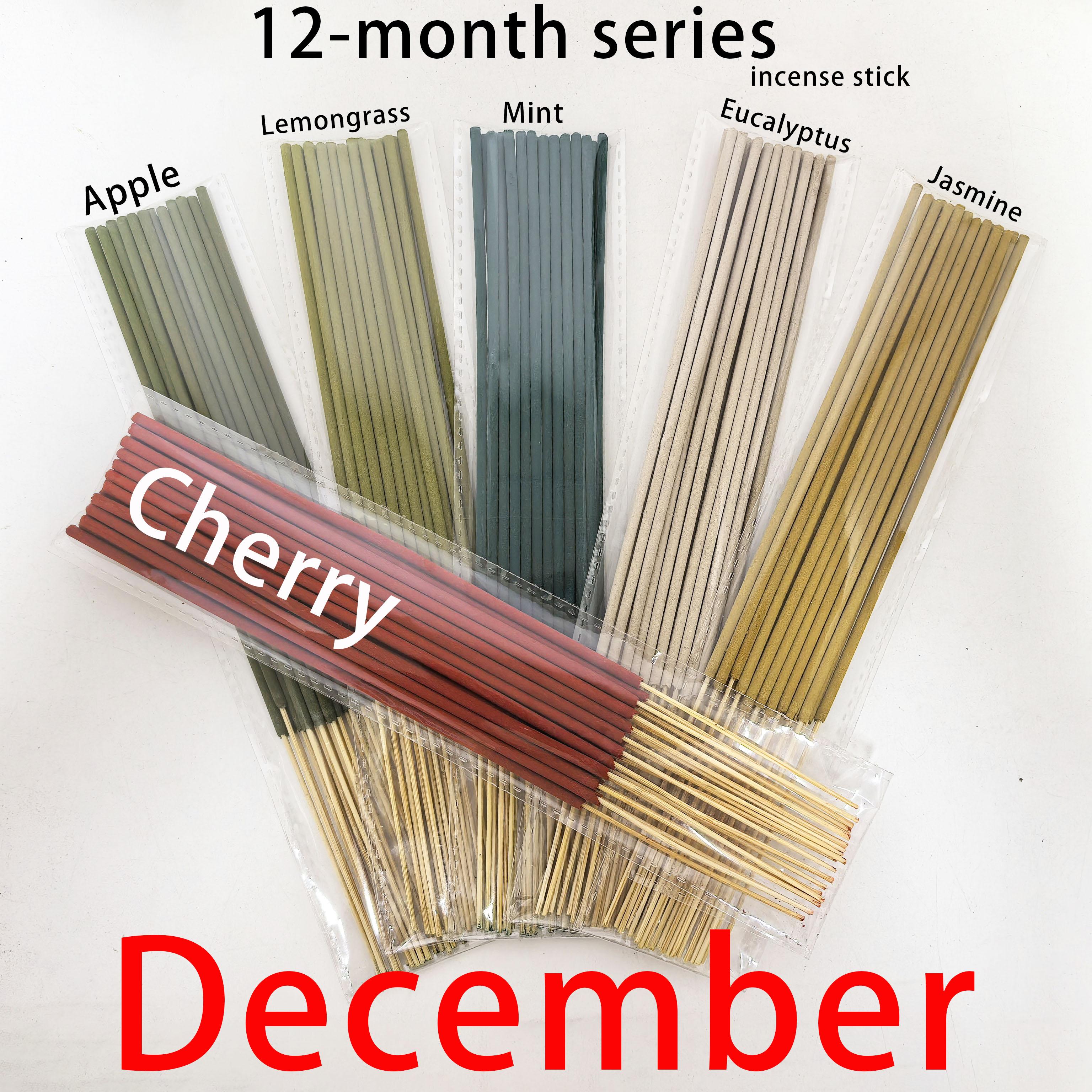 High Quality Incense Sticks Bulk Set, Long Lasting Aroma, Natural Scents for Home Deodorization, Spiritual Meditation, Yoga, Sleep Relax December
