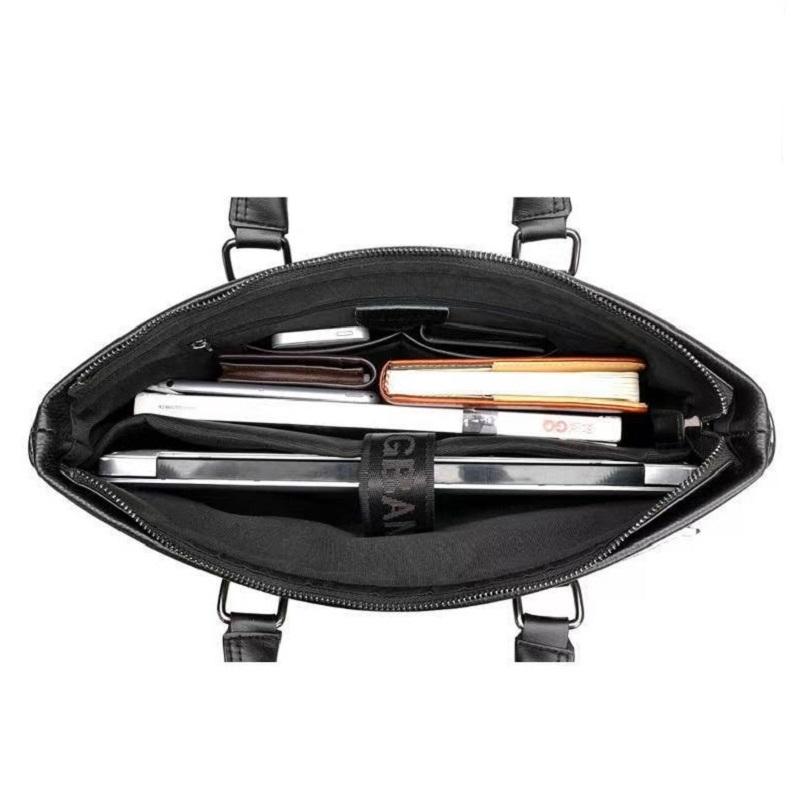 First Cowhide Briefcase Men's Single-shoulder Bag Crossbody Business Travel Genuine Leather Handbag Trendy Computer Bag for Men