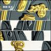 [USED]Hermes Carre 90 BRIDES de GALA Silk Light Blue Scarf,