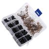100pcs Black Plastic Toy Eyes for Puppets Dolls Crafts 6 12mm with Gasket