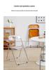 Acrylic Transparent Chair for Photos - Stylish, Portable, Light Luxury Coffee & Dining Chair, Ins Style.