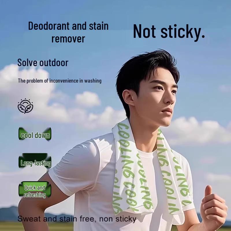 Newcomer Exclusive: Cooling Mint Sweat-Wicking Towel & Portable Wet Wipe Set (5-Pack)