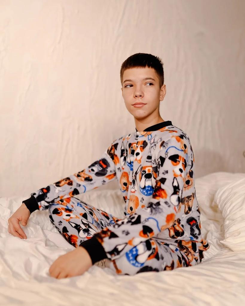 Boys’ Practical Winter Pajamas – Comfortable & Easy Care, Winter, 6167-035-1 HC