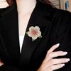 Elegant Farge Kamelia Magnetisk Brosje Dame Høy Sans Nisje Korsasje Allsidig Draktsfrakk Tilbehør Feriegaver