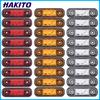 HAKITO 8x/10x 12V 24V 3 Car External LED Side Marker light Warning Light Turn Signal Brake Trailer Truck Lamp Clearance light