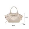 Yogodlns Women's Candy Color Bow Decor Summer Casual Crossbody Bag with Adjustable Strap ,Versatile PU Leather Small Shoulder Bag for Daily Use