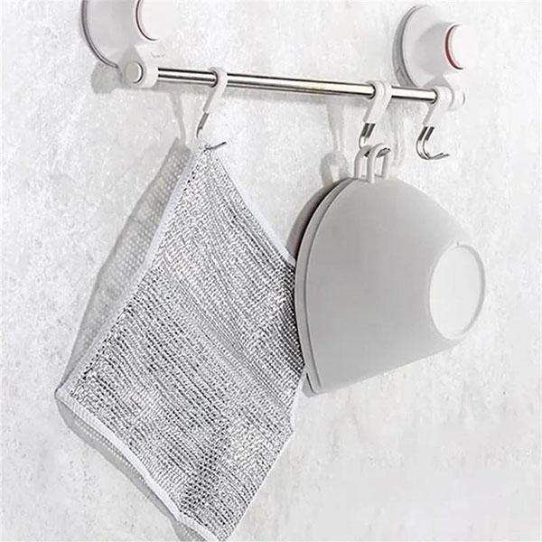 Kitchen Cleaning Cloth Rust Removal Magic Cleaning Cloth Metal Steel Wire Cleaning Rag Multipurpose Dish Wash