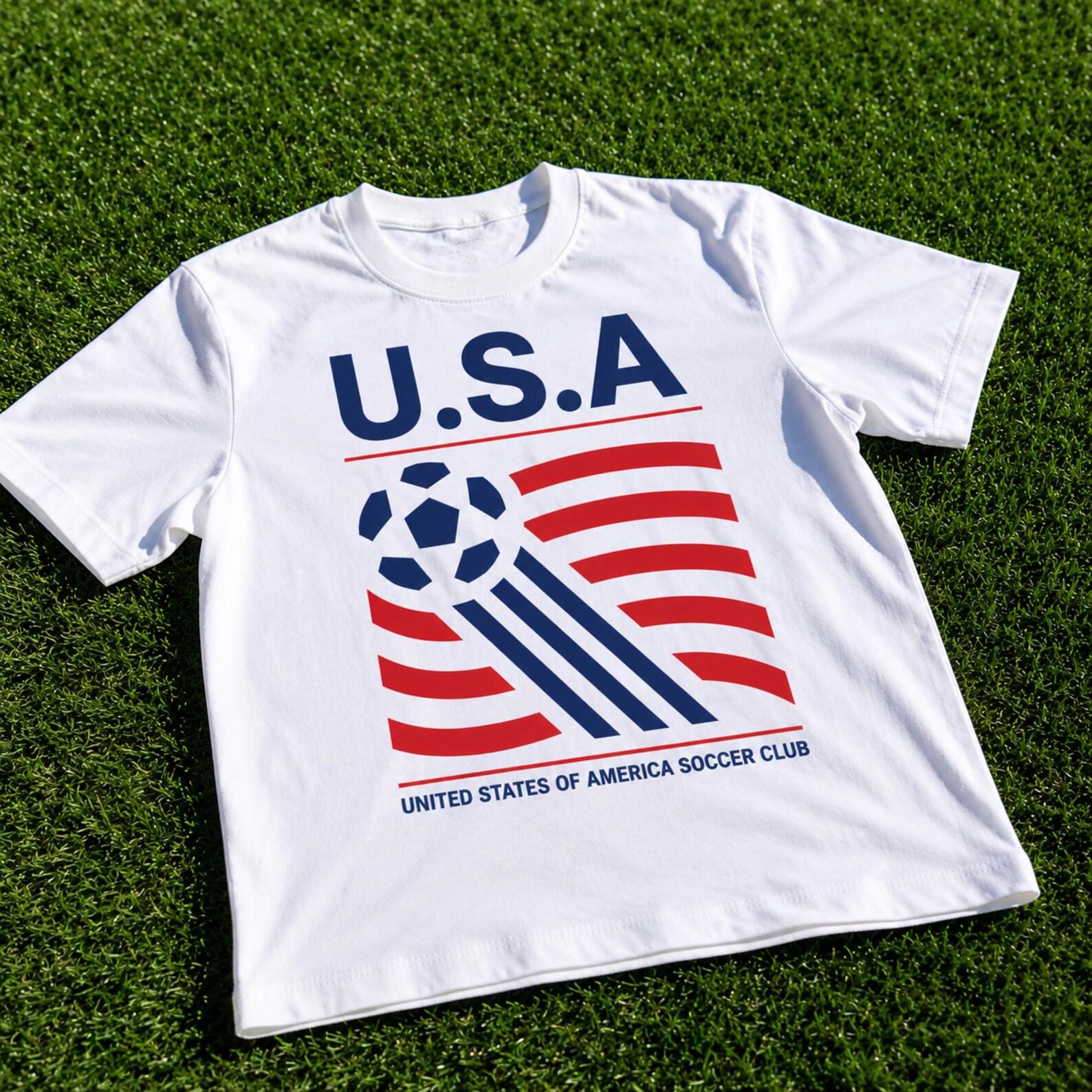 90s United States Soccer Shirt, Retro USA Team Graphic Tee, American Football Fan Apparel, World Cup TShirt, Soccer Dad Gift, Sport Gear L