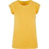 Build Your Brand Womens/Ladies Cotton Extended Shoulder T-Shirt