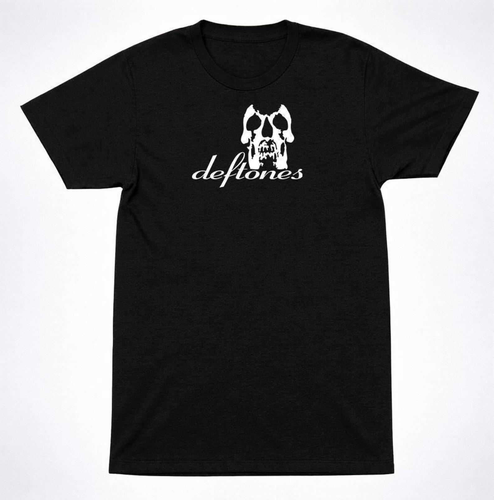 Deftones Skull Logo T-Shirt - White Pony Alt Metal Band Tee - Iconic Graphic Design, Cotton, Unisex Fit M