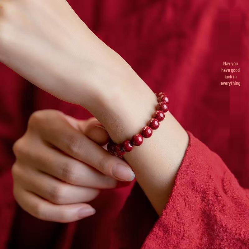 Low Cinnabar Bracelet: Zodiac Purple Gold Sand Band for Couples, Unisex Jewelry Gift