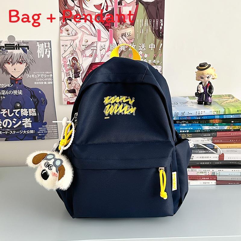 Sweet Candy Color Backpack For High School Girls With Nylon Material And Large Capacity