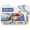 Doms 6 Shades Poster Colours Set, 10ml Each, Matte Finish, Non-Toxic Art Paints with Agitator for Kids Art & School Use