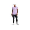 Under Armour Solid Color Crew Neck Pullover With Letter Print T-Shirt Women Tops Purple 1372682-515