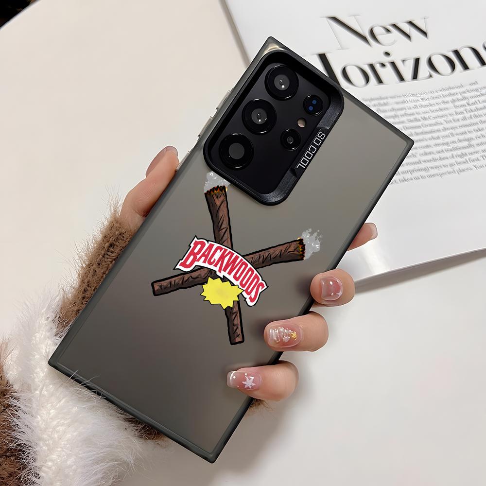 

Cool B-Backwoods Phone Case For Samsung Galaxy S25 S24 S23 S22 S21 Ultra Plus 5G Shiny TPU Shockproof Cover Gift Galaxy S21 FE 5G