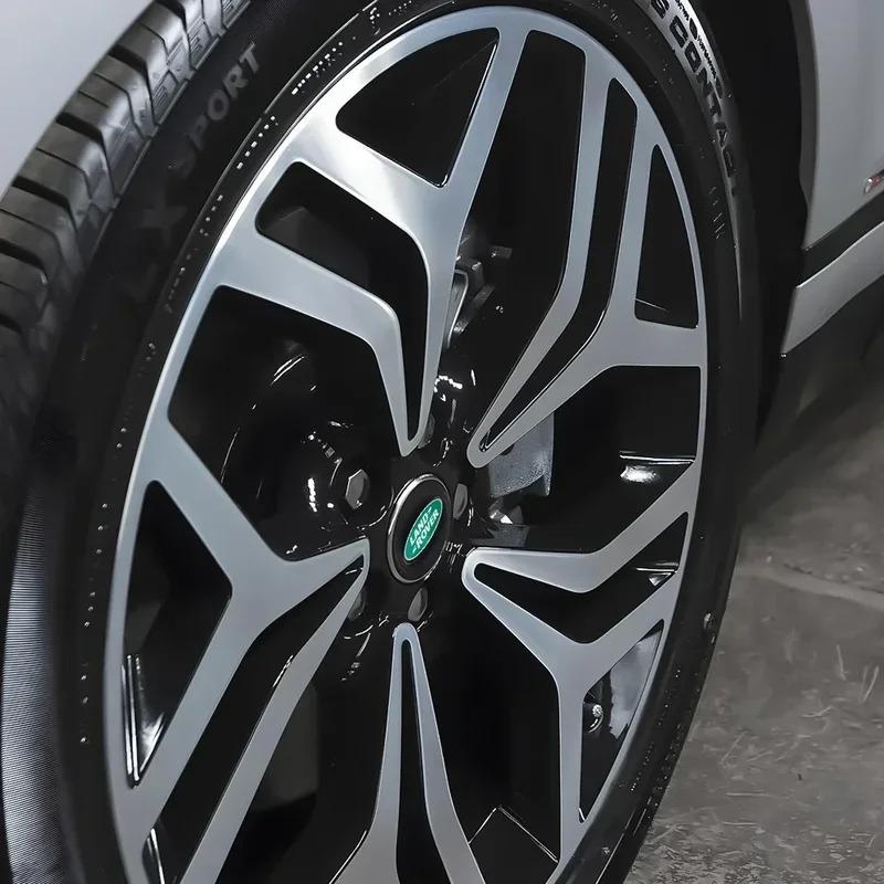 56/60MM Car Styling Aluminum Wheel Center Hub Caps Sticker Accessories For Land Rover Discovery 3 Defender Range Rover Velar SVR