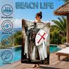 Knightly Valor And Patriotism Beach Towel, Microfiber Beach Towel, Perfect For Pool, Beach, Travel, Home Decor Beach Party Fan gifts