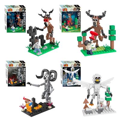Senaste 99 Nätter i Skogen Hjort Byggklossar Samling 99 Nätter i Skogen Hjort klossar Montering Miniatyr Barnleksaker Halloween