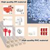 Complete PVC Pipe Chicken Feeder Set with Automatic Water Nipples and Cups