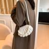 Shell Shaped Crossbody Bag Fashion Mini Shoulder Bag Womens Faux Pearl Chain Handbag ARI