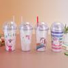 My Little Pony Unicorn Double-Layer Straw Cup - Durable Drop-Proof Plastic for Summer