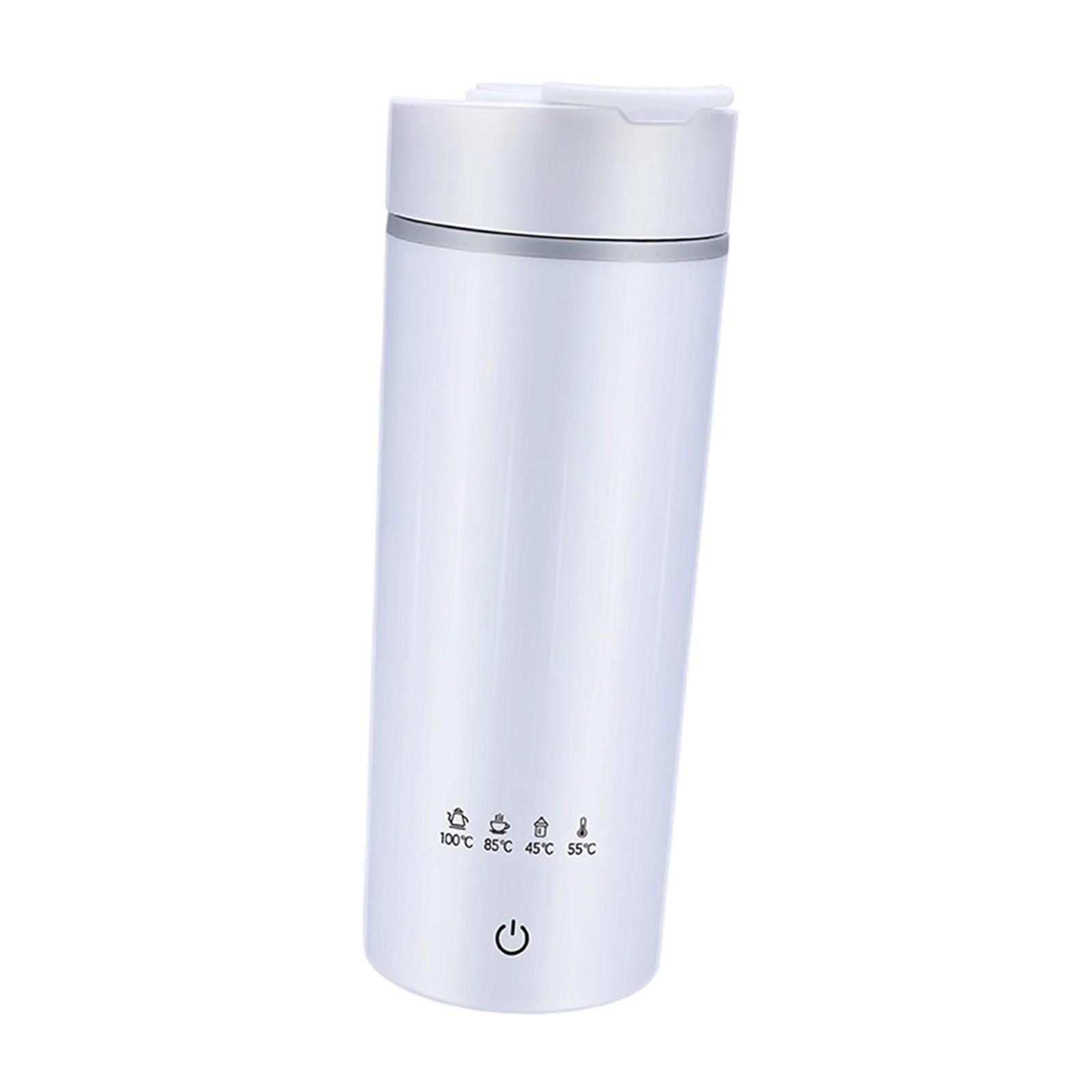 Portable Electric Kettle Hot Water Boiler Warmer Stainless Steel Heater Tea Kettle for Work Family Cars