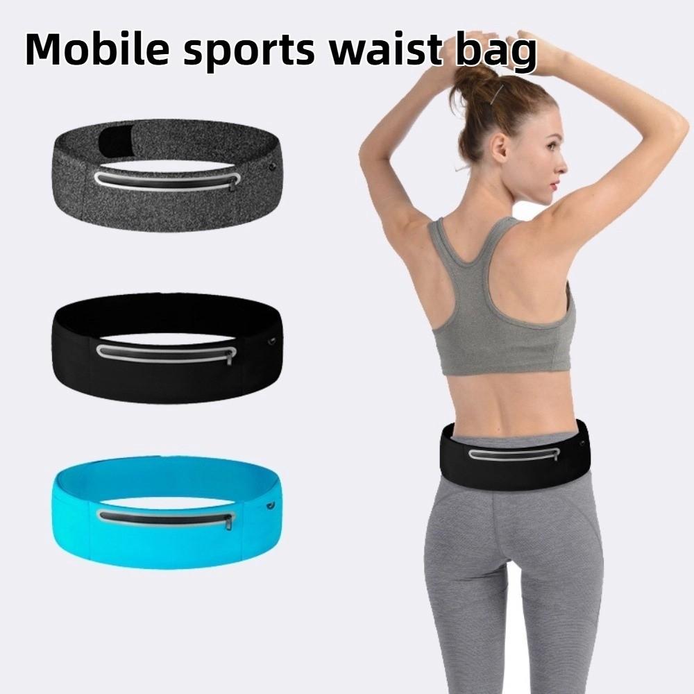 High Elastic Sport Mobile Waist Bag Close Fitting Sports Phone Bag Running Waist Bag  Men Women