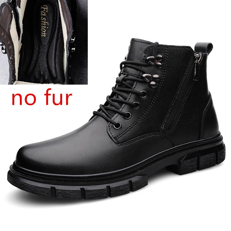 

Модные мужские ботинки, зимние уличные мотоциклетные ботинки в стиле ретро, кожаные мужские высокие повседневные туфли, модные универсальные износостойкие мужские туфли 47 чёрный