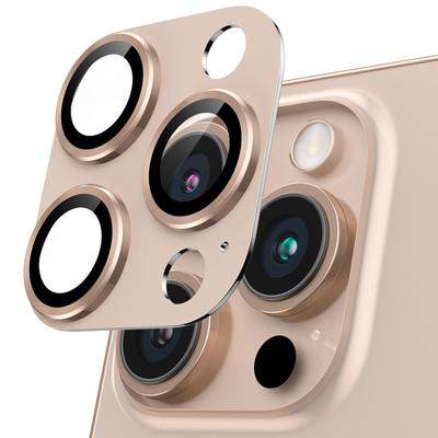 Capac pentru cameră Podick pentru iPhone 16 Pro Camera Full 9H din aluminiu temperat pentru zgârieturi Protecție pentru cameră pentru iPhone 16 Pro Camera cu supraexpunere neagră înaltă