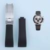 Rubber Short Buckle Watchband for Rolex Daytona Submariner Role OYSTERFLEX Yacht Master Small Wrist 20mm Silicone Strap