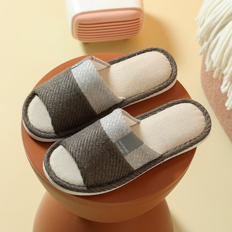 Hemp Casual Women'S Slippers Home Flats Spring Summer Designer Woman Shoes Fashion Indoor Slides Couple Soft Sole Linen Slippers