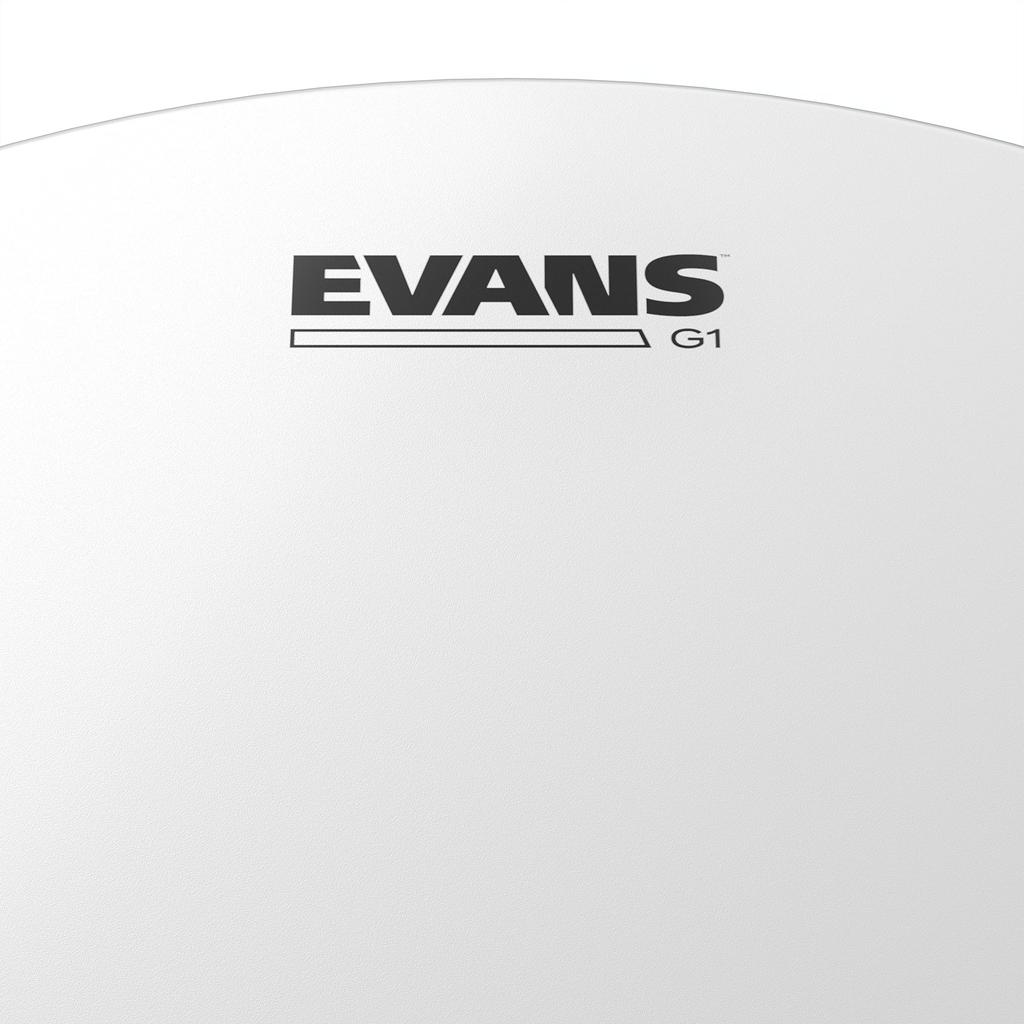 EVANS G1 Coated Bass Drum Head, BD16G1CW  G1 Bass Heads, Coated White (single-ply, 10mil), 16-inch