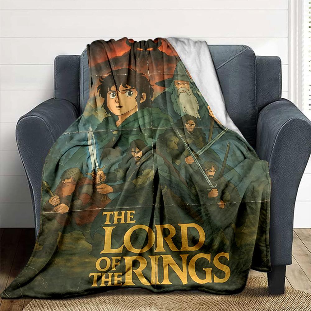 1pc Lord of the Rings Flannel Blanket - Soft Warm Throw for Home, Office, TravelL1346