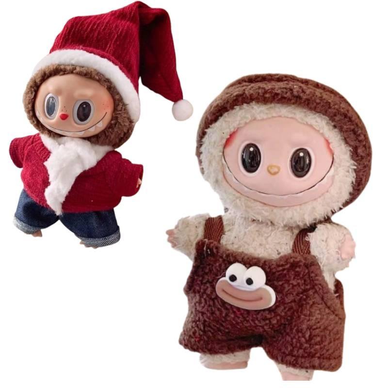 Plush Christmas Clothes Suspender Trousers Clothing Ornament No Dolls
