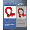 Front Demon Tow Hook Bracket D-ring Shackle for 2009-2020 21 22 23 Toyota Tacoma