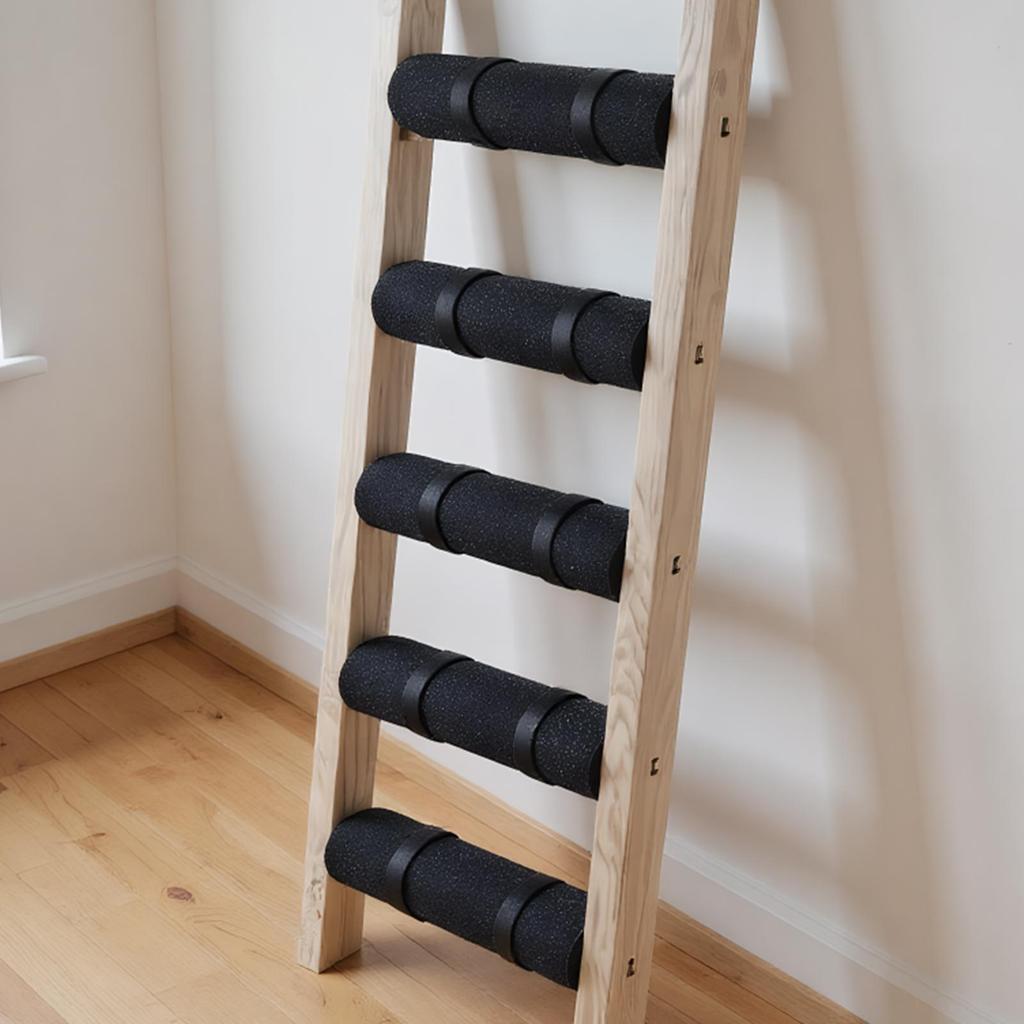 Bunk Bed Ladder Pads 5 Pieces Anti-Slip Mat Loft Bed Ladder Pads With 10 Adjustable Hoop Straps For Dorm College RV Kids Room